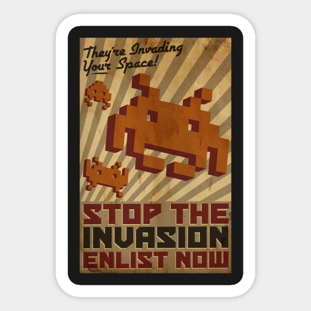 Invading Your Space Sticker by UnluckyDevil